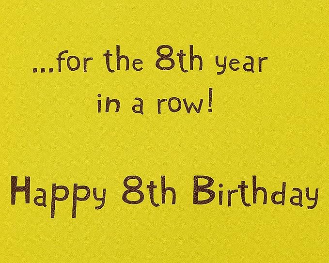 American Greetings 8th Birthday Card (World Record)
