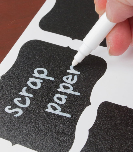 Bold White Liquid Chalk Marker With 2mm Fine Tip for Writing and Drawing - Erasable Chalkboard Label Paint Pen - Wine Glass Marker