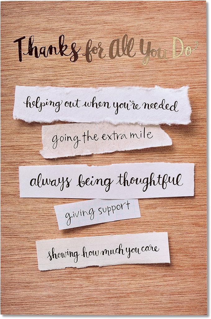 American Greetings Thank You Card (Appreciated)